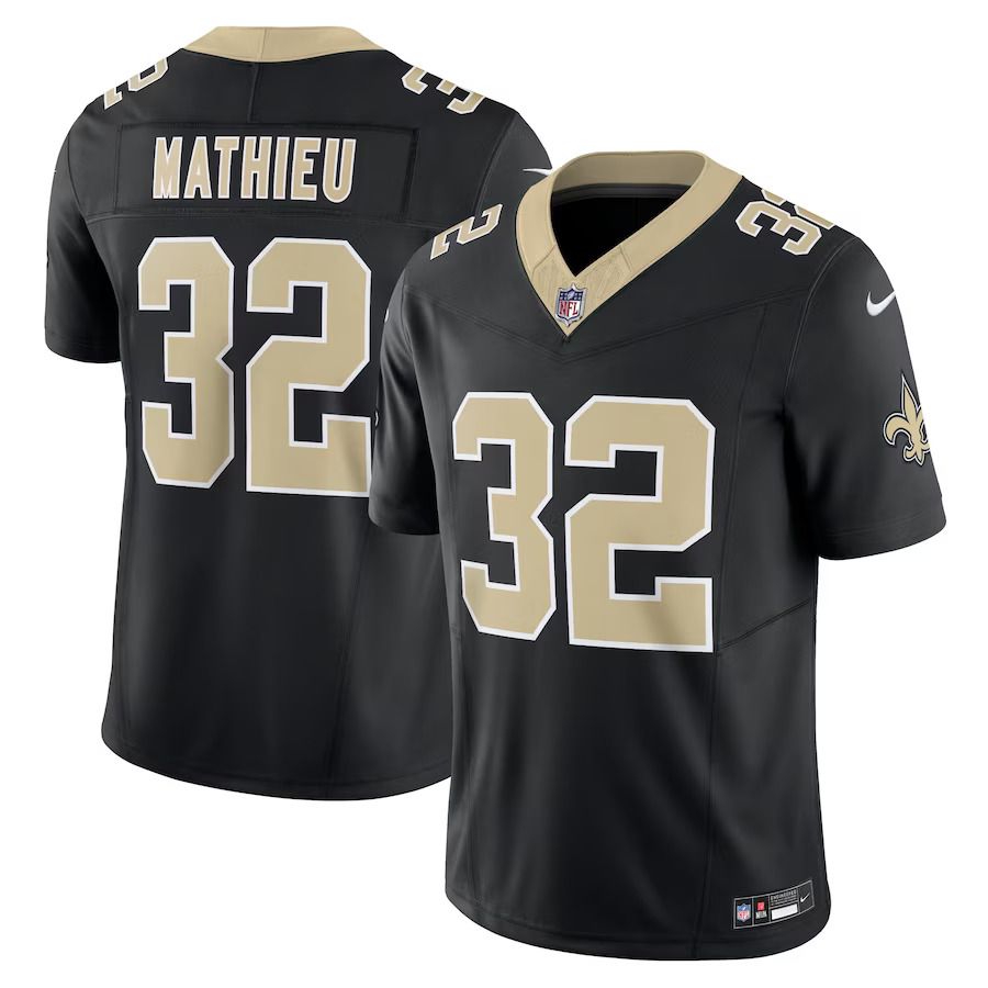 Men New Orleans Saints 32 Tyrann Mathieu Nike Black Vapor F.U.S.E. Limited NFL Jersey